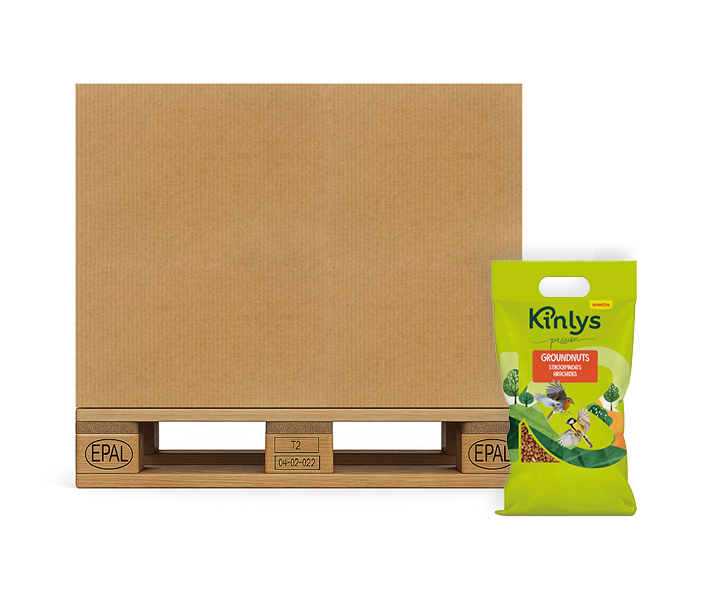 Kinlys Passion gepelde noten voor vrije natuurvogels 108 x zak 4kg in display	