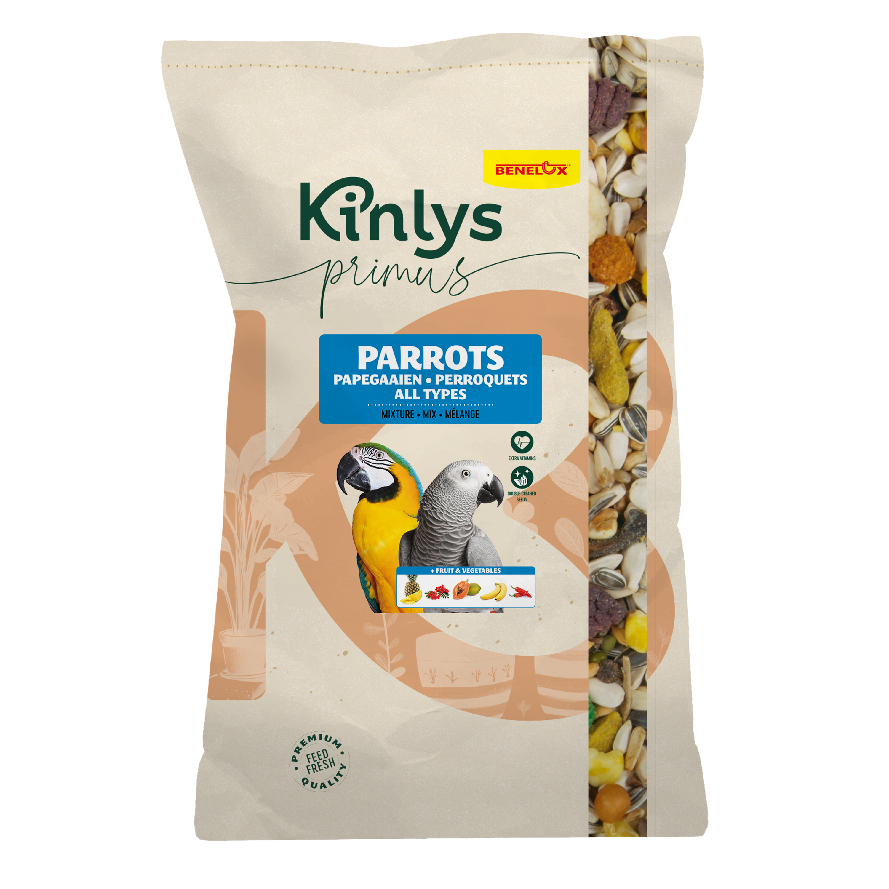 Kinlys Primus papegaaienvoer zak 15kg