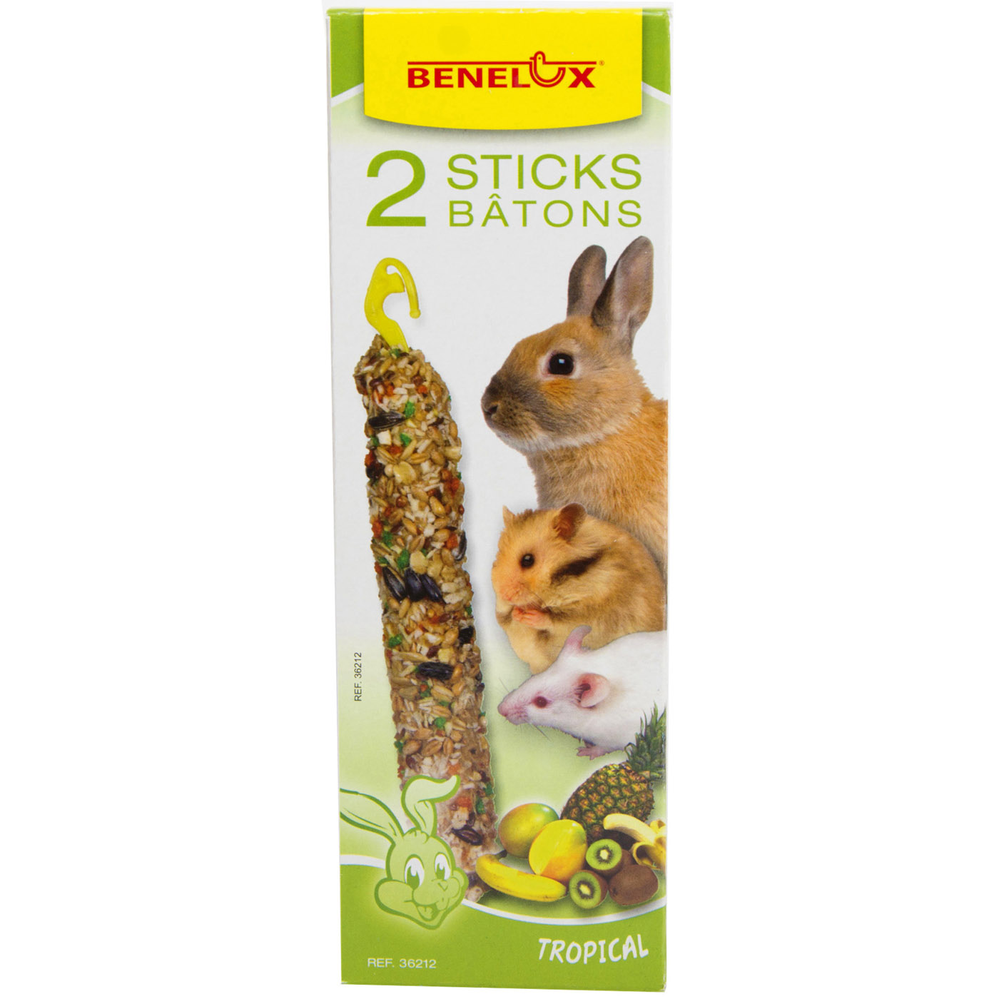 2 SEEDSTICKS RODENTS TROPICAL FRUIT SMALL BOX