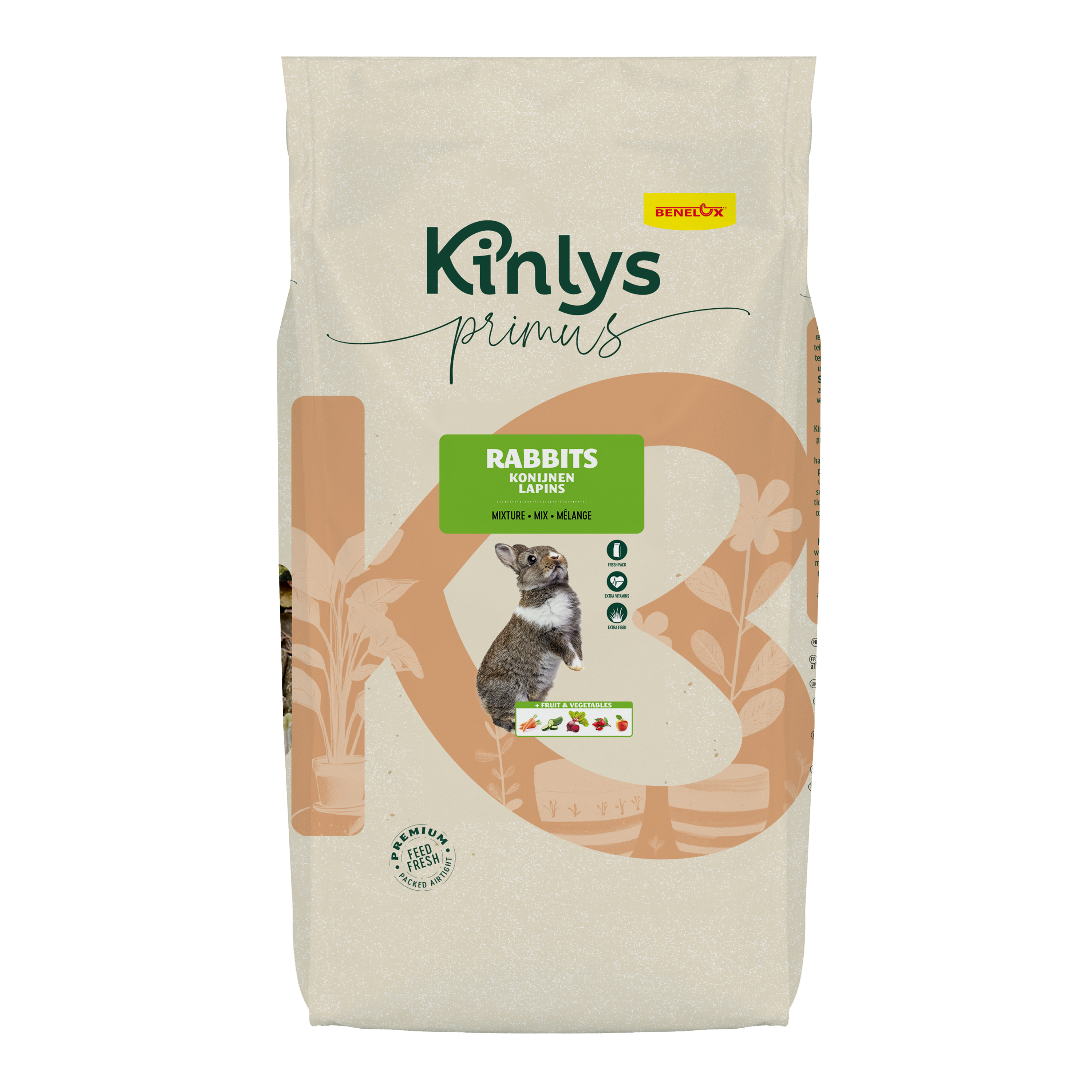 Kinlys Primus konijnenvoer zak 750g