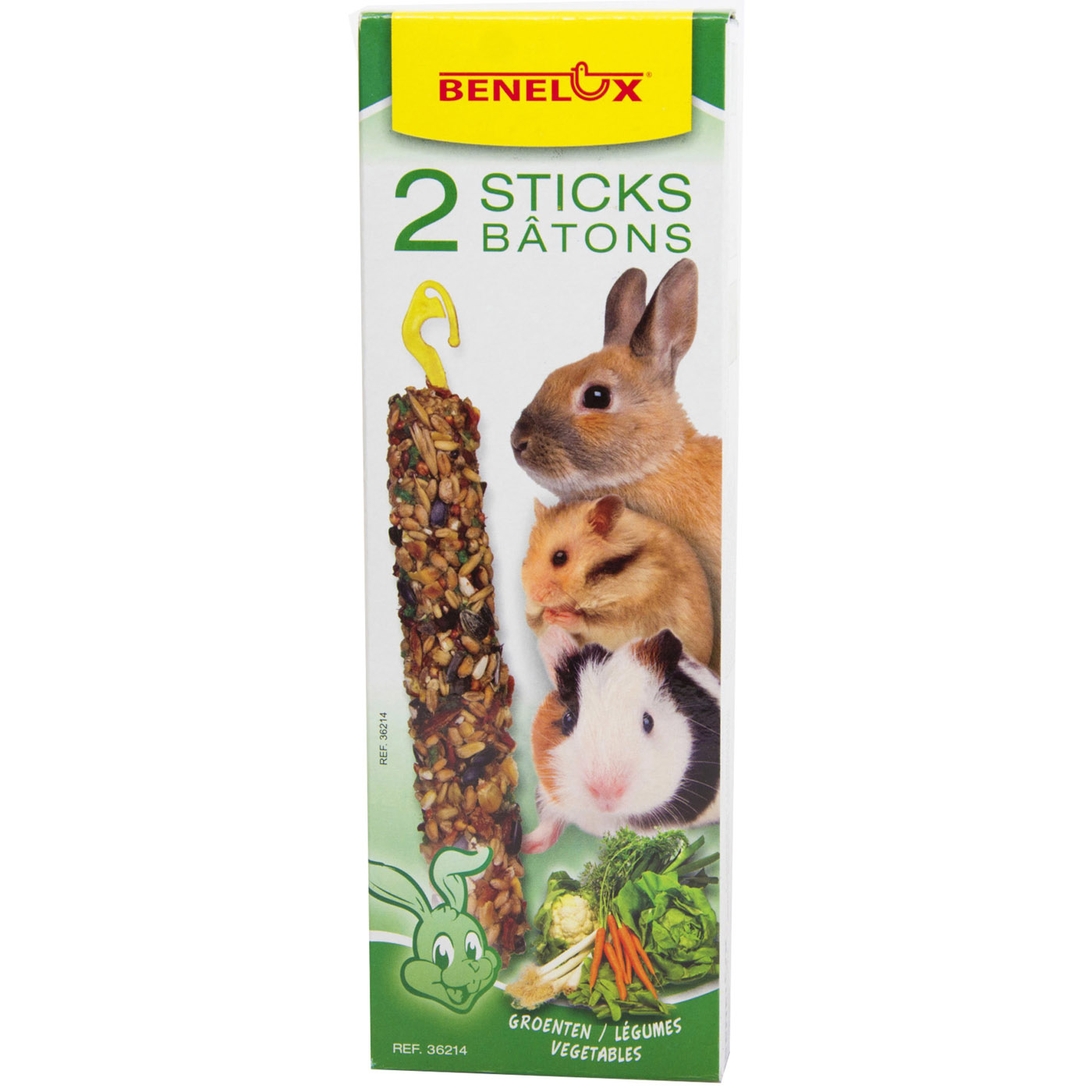 2 STICKS KNAAGDIER+GROENTEN DOOSJE BNL