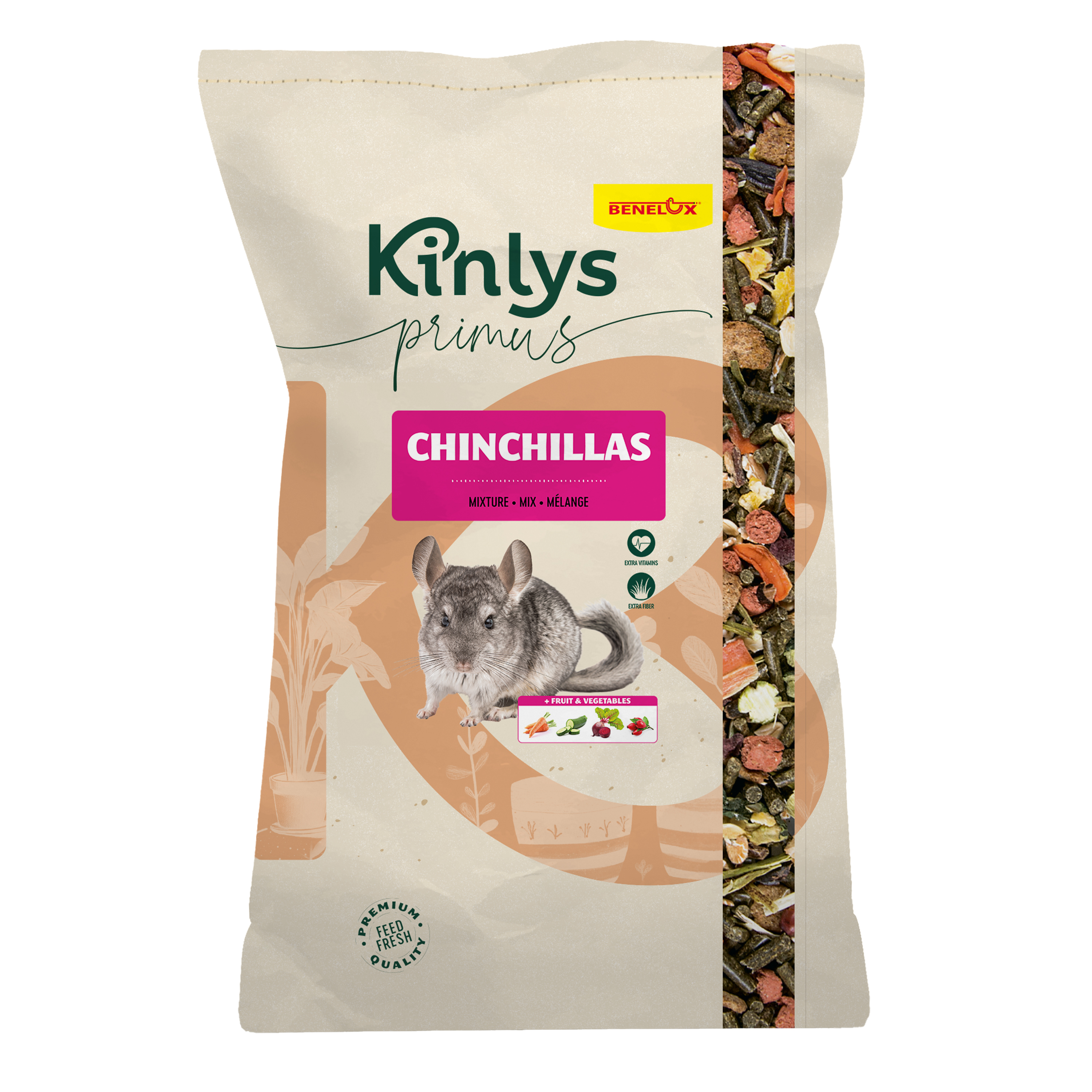 Kinlys Primus chinchillavoer zak 15kg