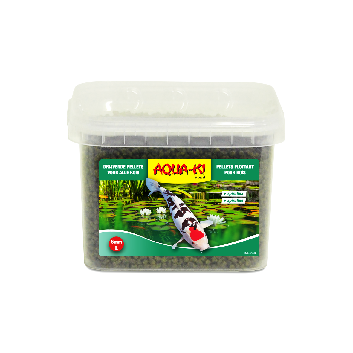 AQUA-KI KOI SPIRULINA 6.0 MM 3.5 L - 1.30 KG BUCKET