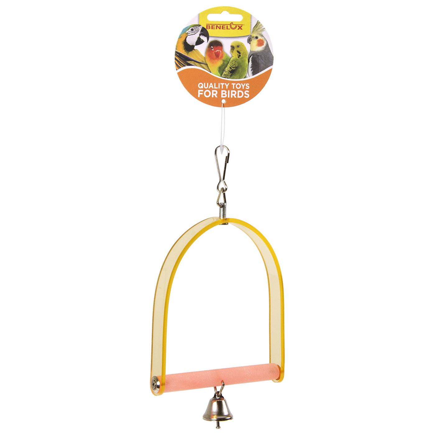 ACRYLIC PERCH WITH BELL