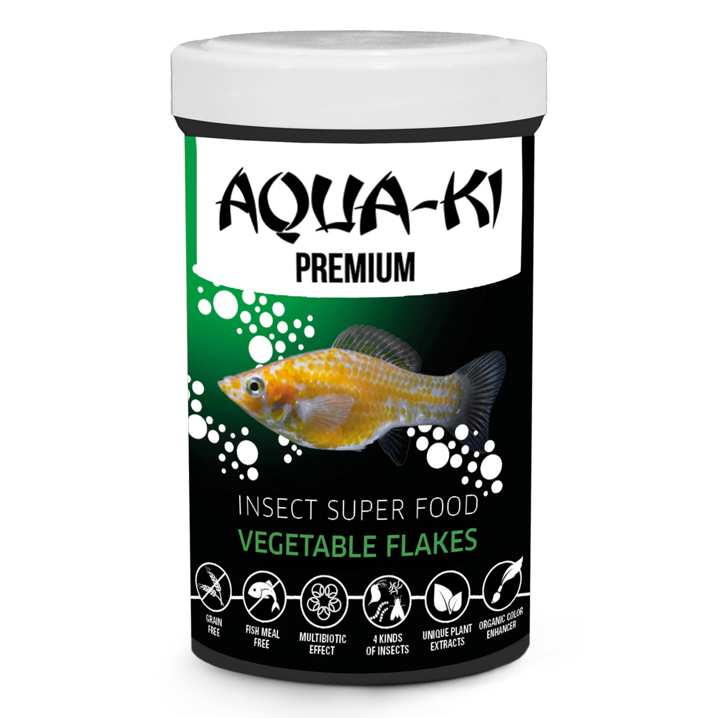 AQUA-KI INSECT VEGETABLE FLAKES 100 ML - 18 GRAM