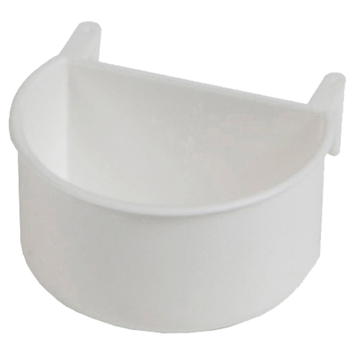 FEEDER WITH PLASTIC HOOKS WHITE 7.5X6.5X4CM