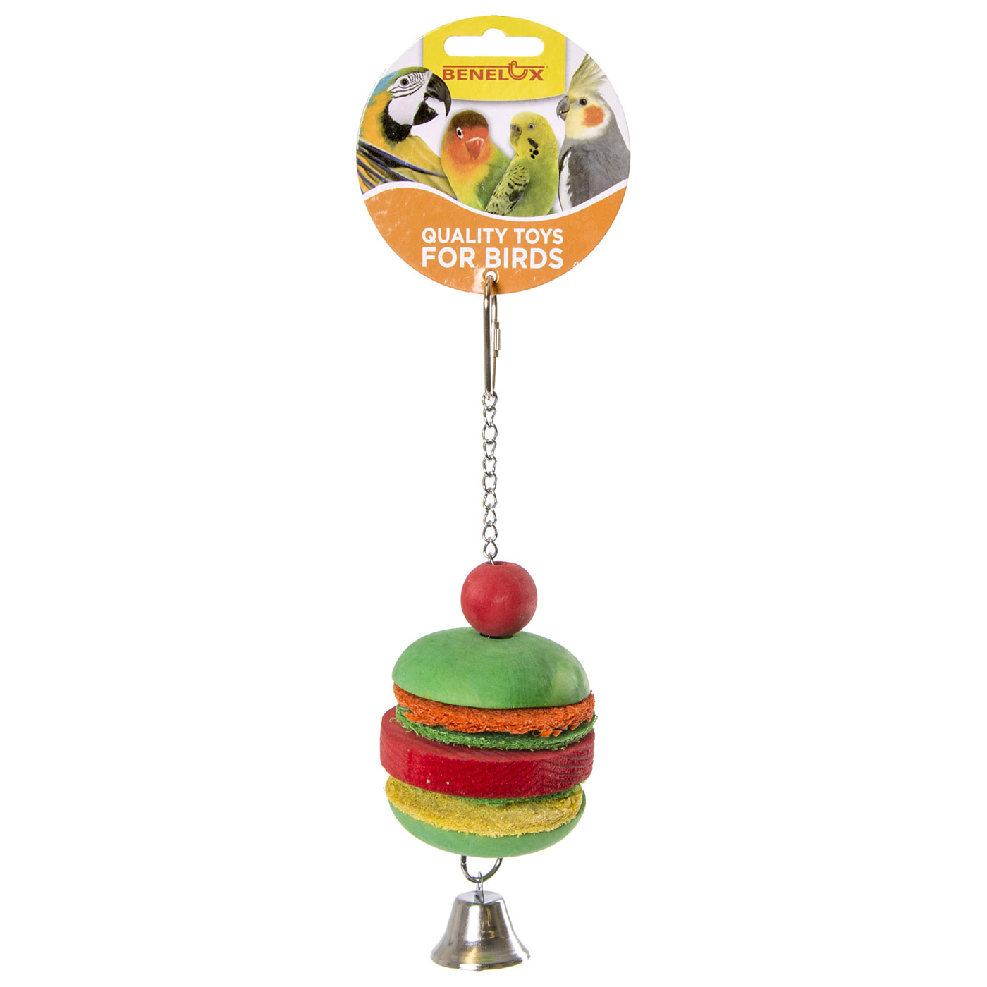 HOUTEN HAMBURGER MET BEL