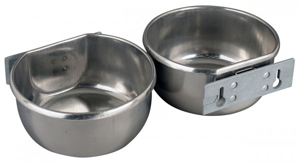 STAINLESS STEEL FEEDER/DRINKING BOWL 850 ML NYLON