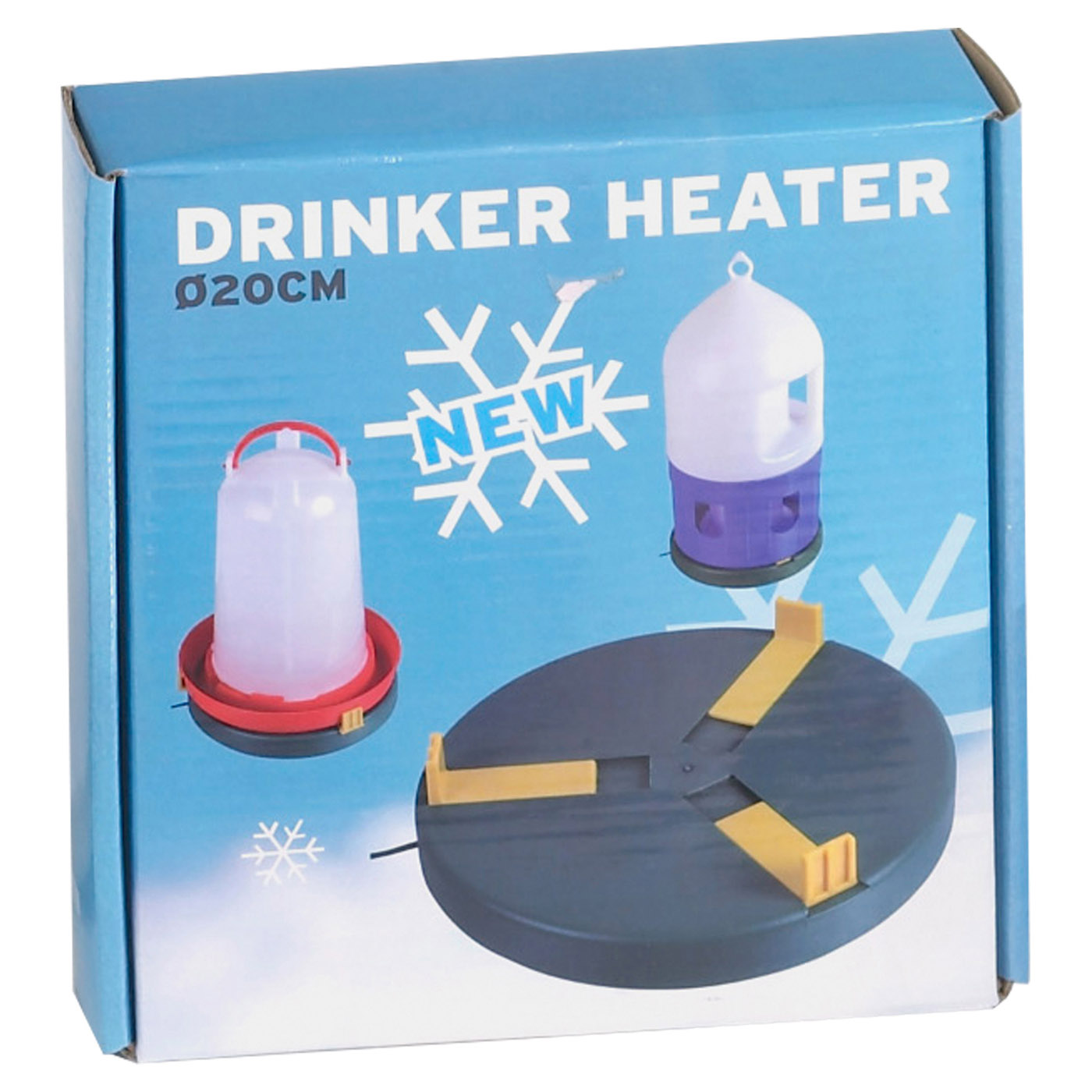 DRINKER HEATER Ø20CM - 24V DC/ 12 WATT - 24V DC ADAPTER