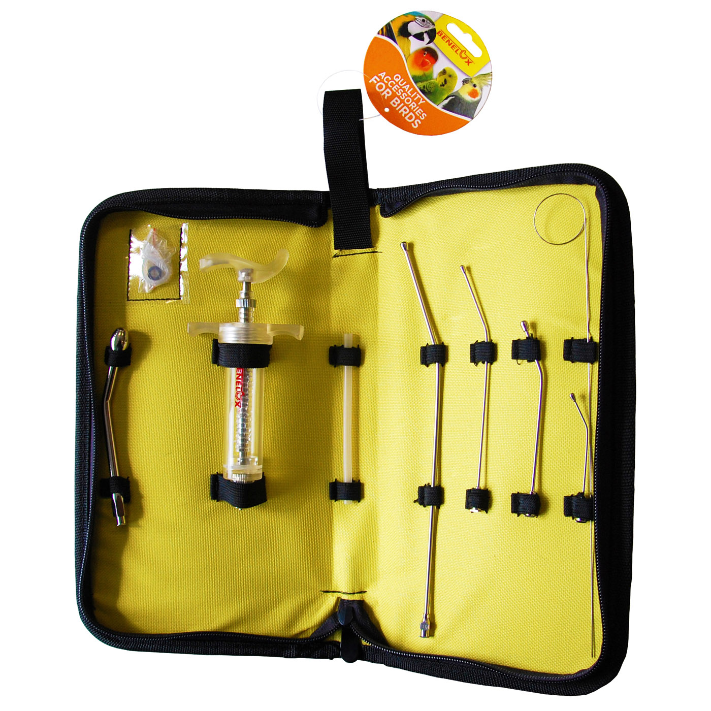 KIT SERINGUE DE GAVAGE AVEC DES AIGUILLES INCURVEE