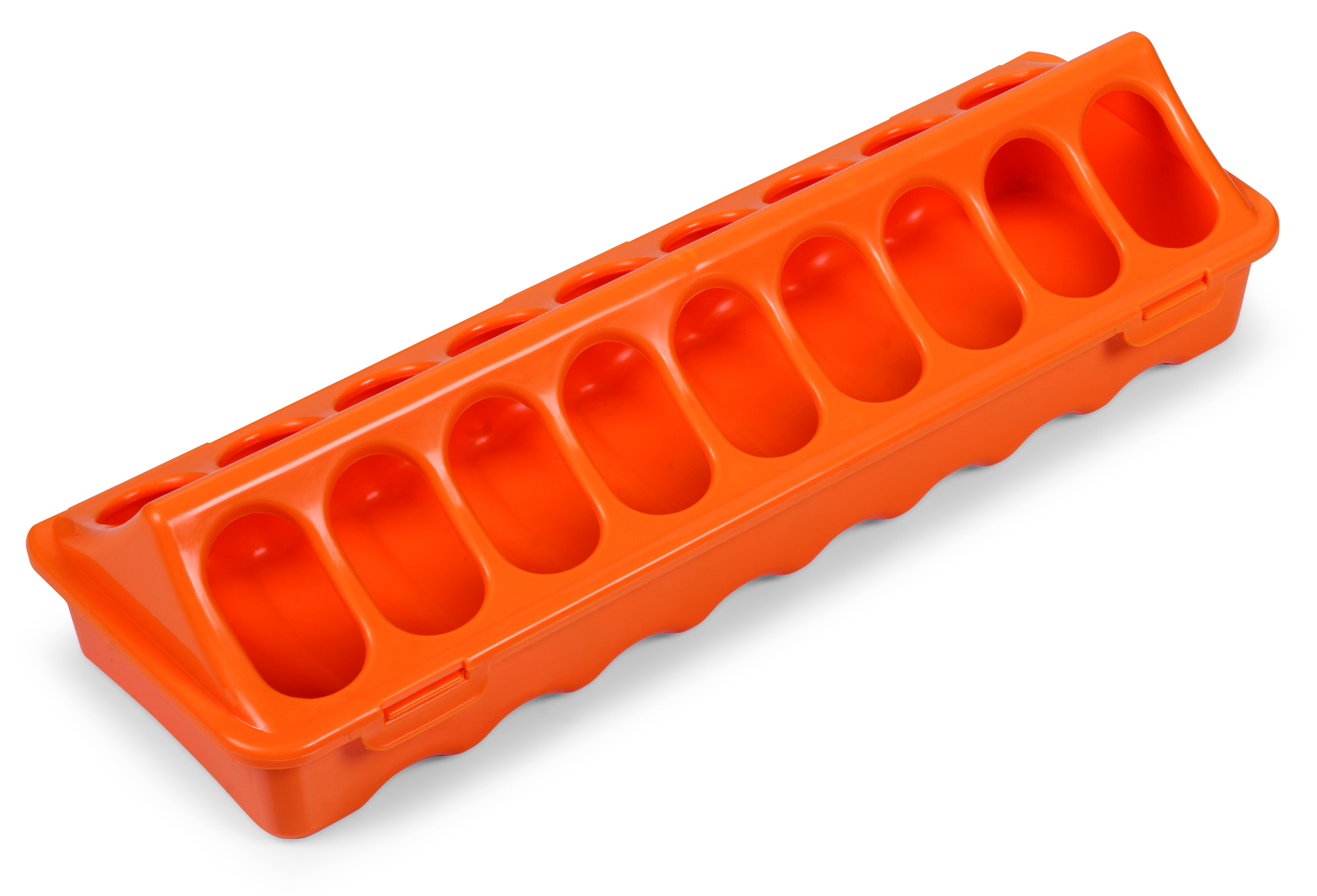 GROUND FEEDER TROUGH 30CM ORANGE