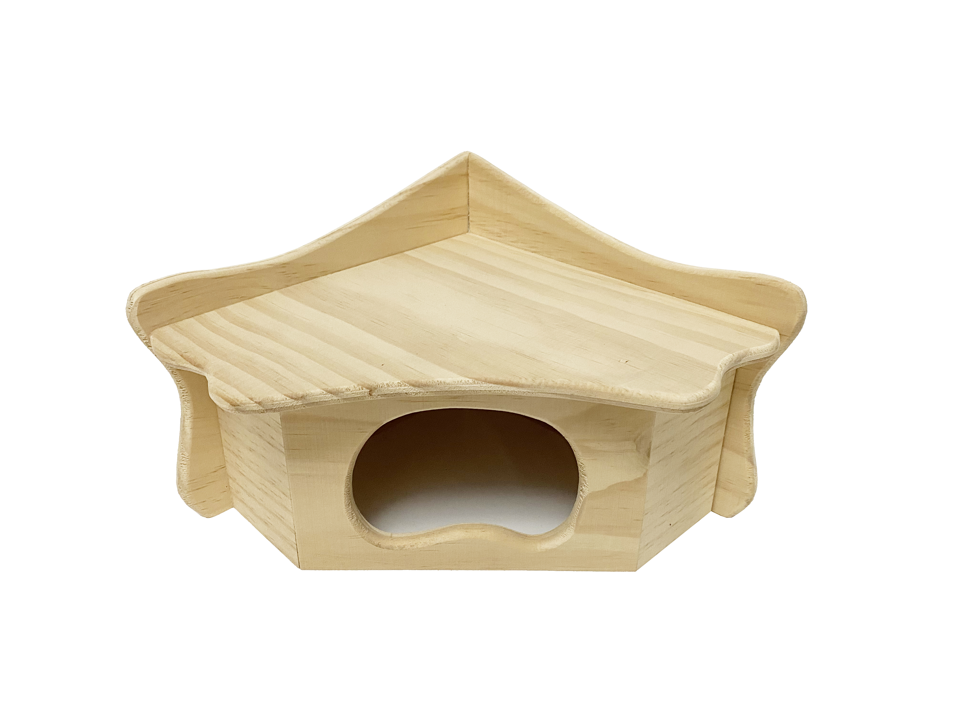 WOODEN NATURE PET HOUSE L