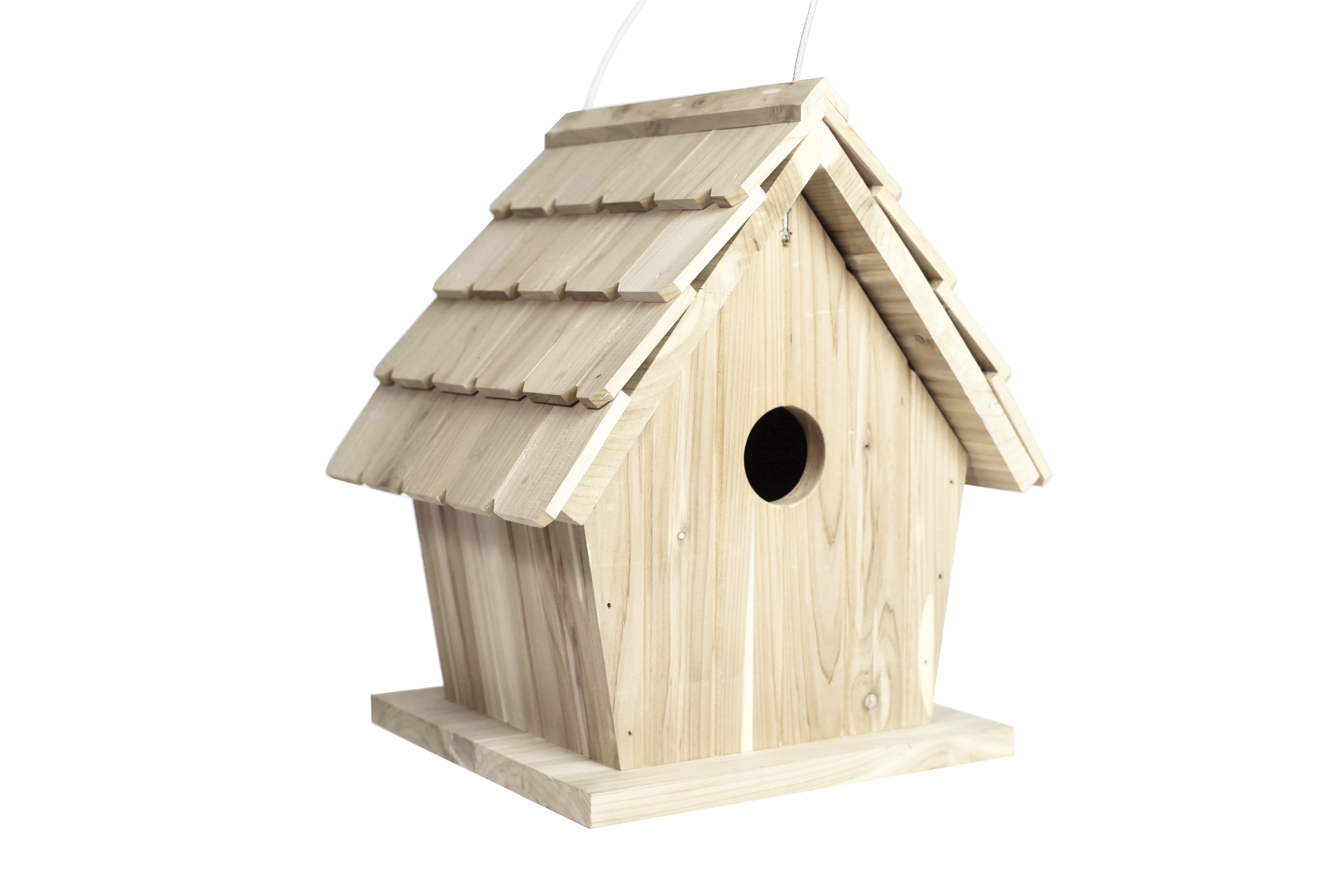 VOGELHUISJE DENNENHOUT LUXE LUUK