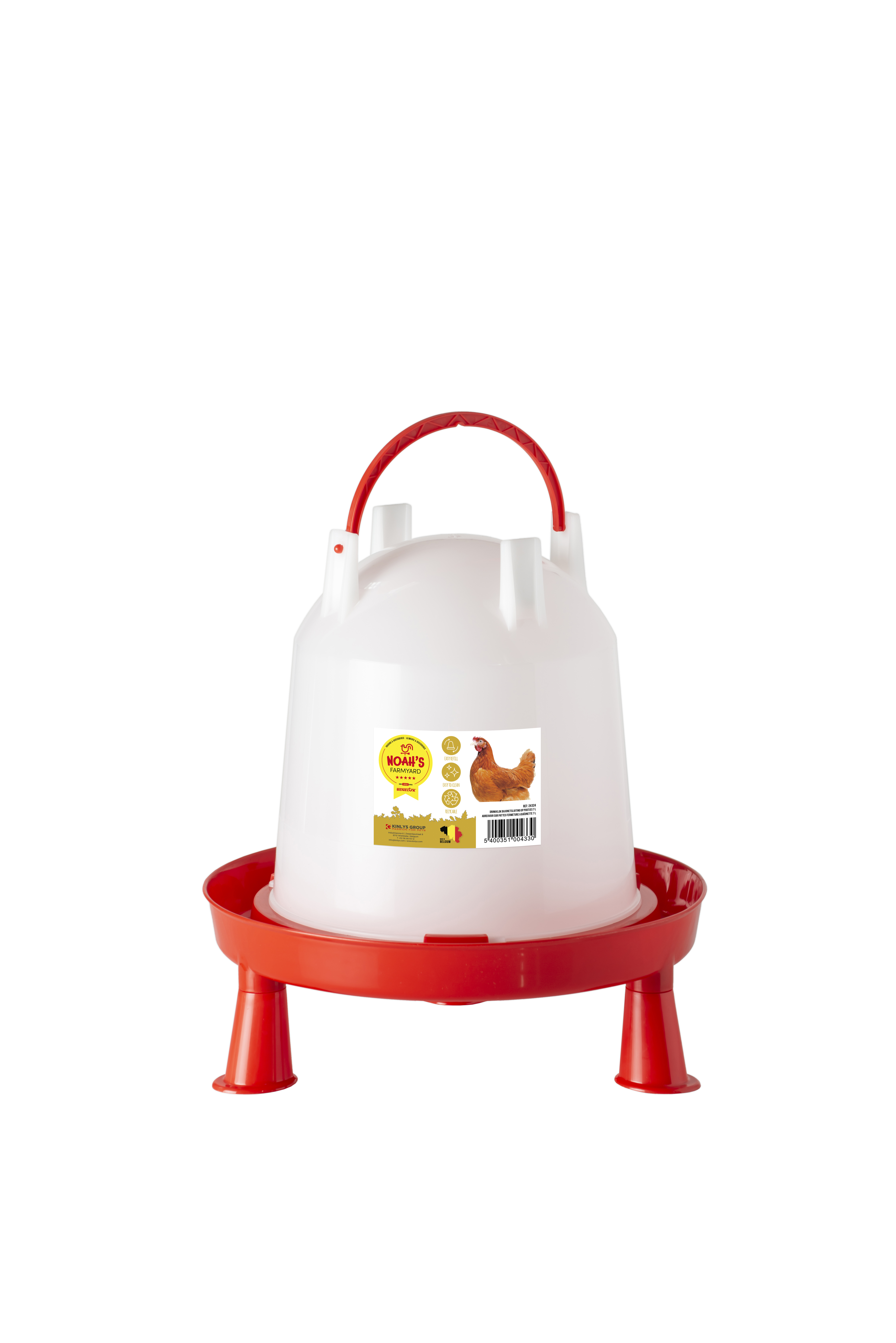 ABREUVOIR SUR PATTES FERMETURE A BAÏONETTE 7 L