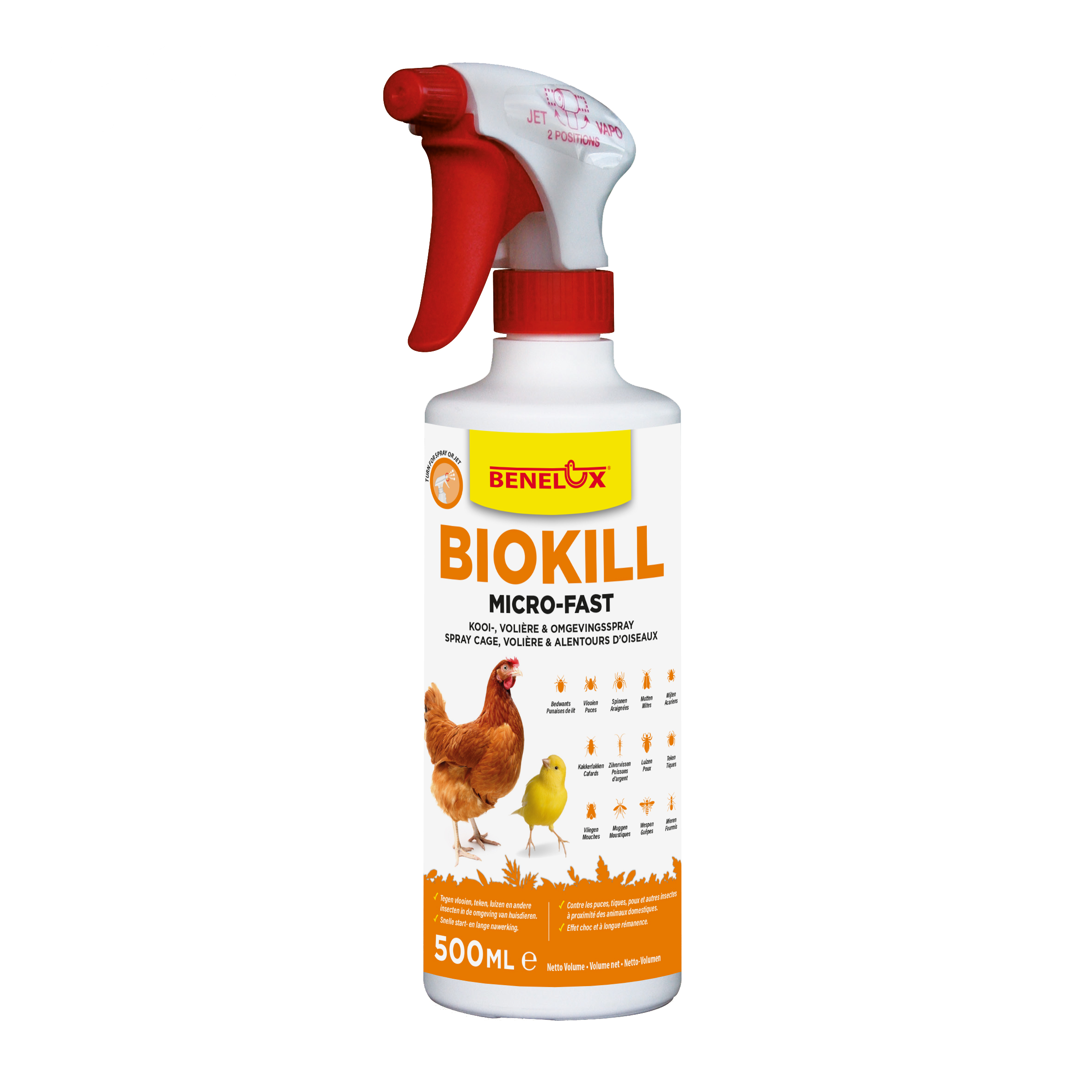 BIO KILL MICRO-FAST (2916B) OISEAUX 500 ML