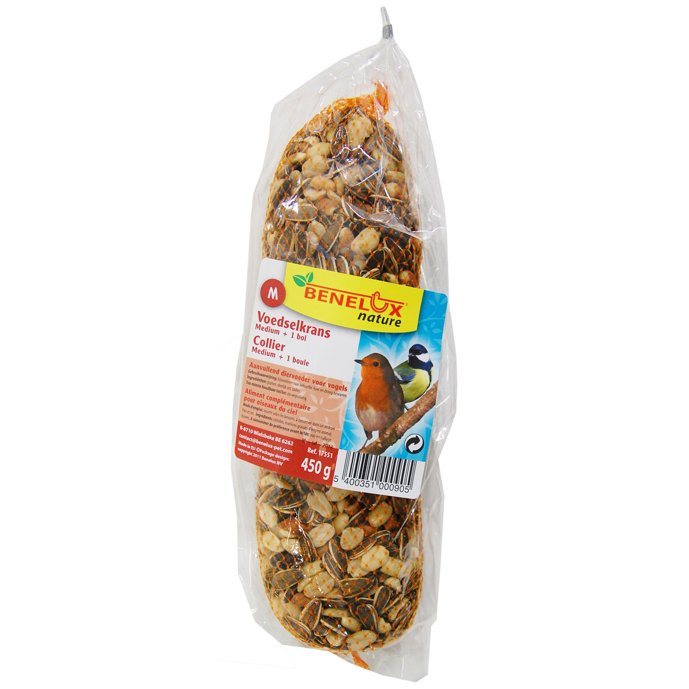 WINTERKRANS MIX MEDIUM +1 BOL VRIJE NATUURVOGELS