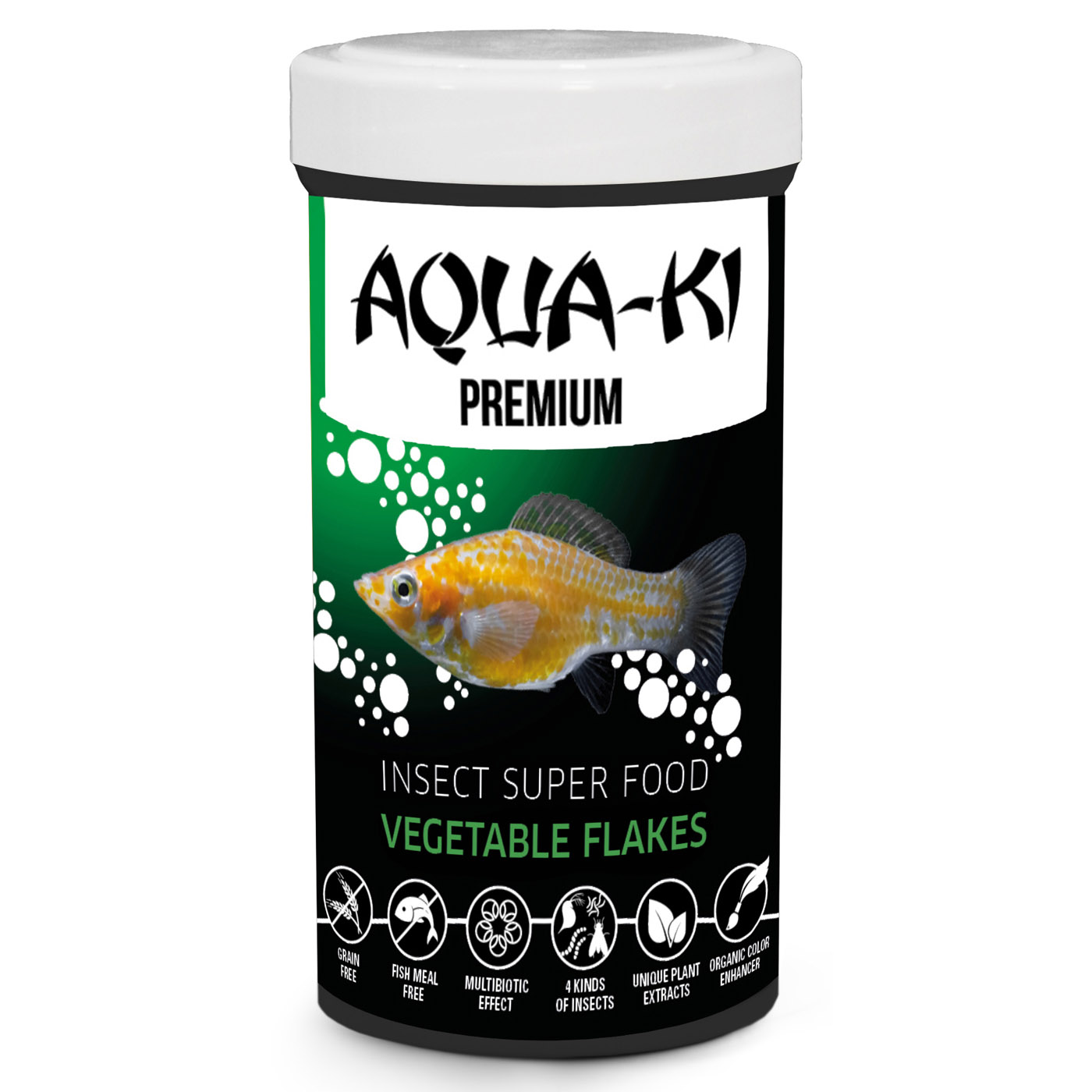AQUA-KI INSECT VEGETABLE FLAKES 500 ML - 90 GRAM