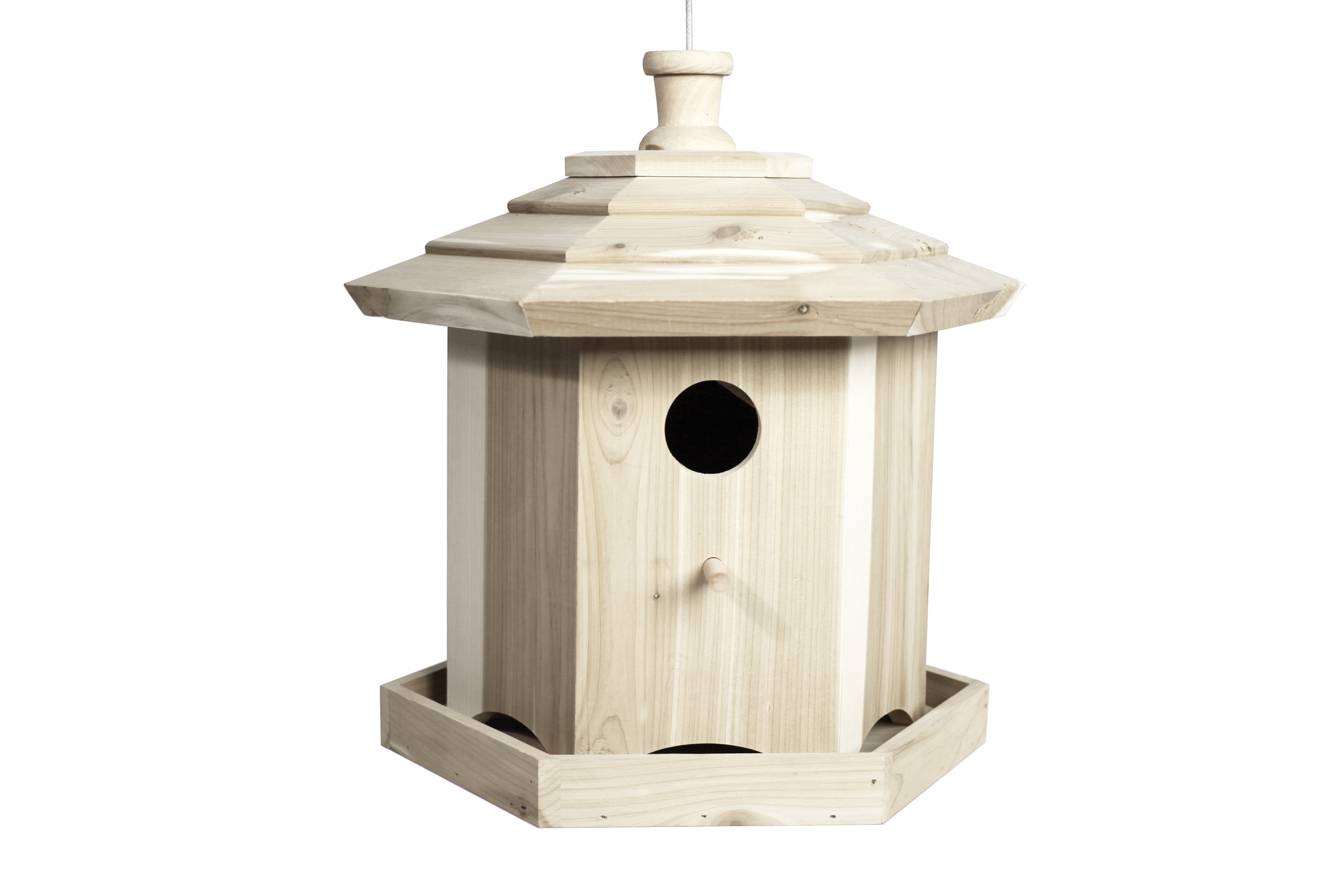 VOGELHUISJE DENNENHOUT ROND LYNN