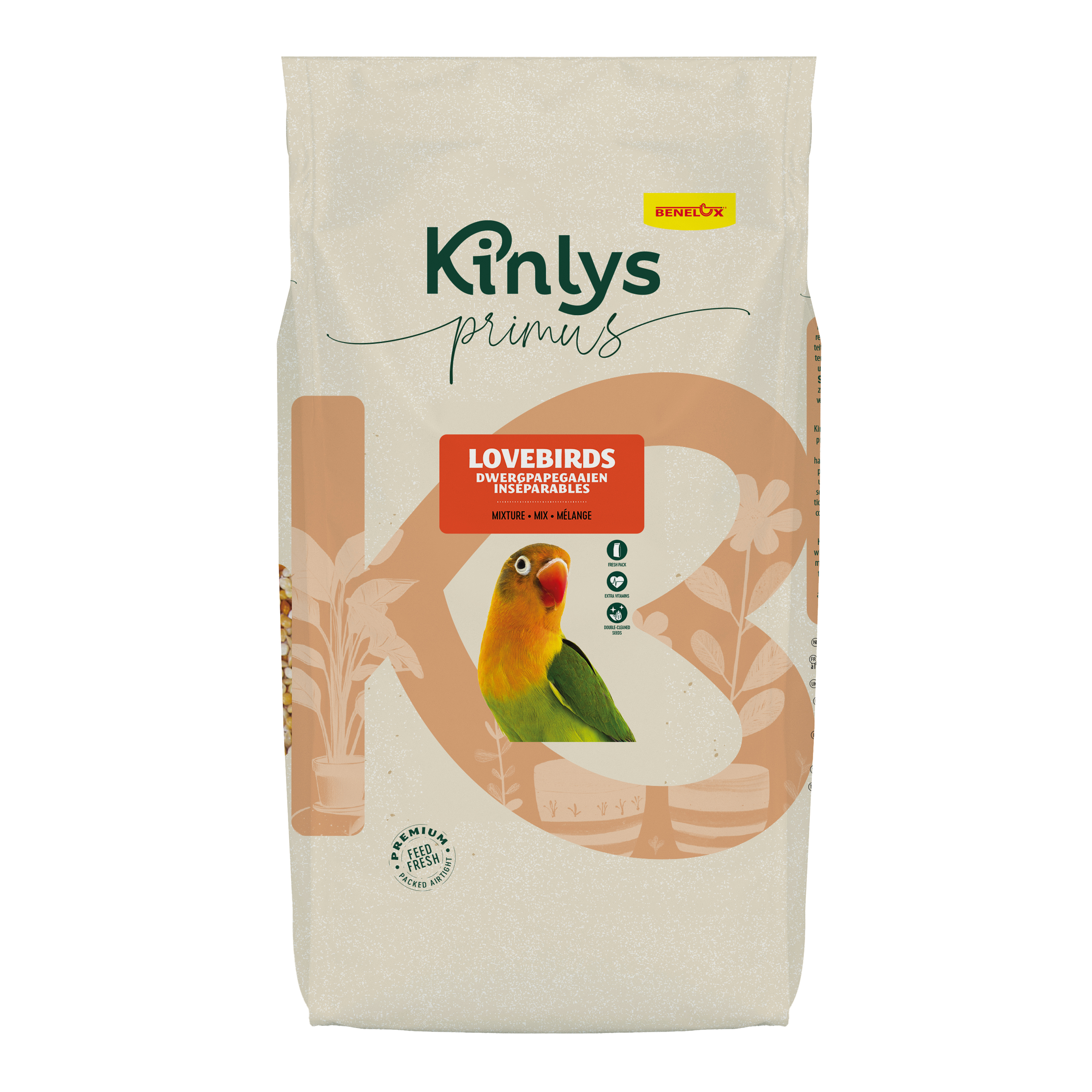 Kinlys Primus agapornidenvoer zak 1kg