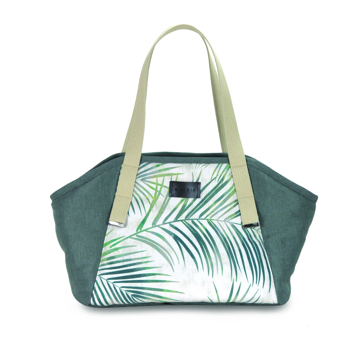 BOTANICAL DRAAGTAS M 39X16X28 - GROEN