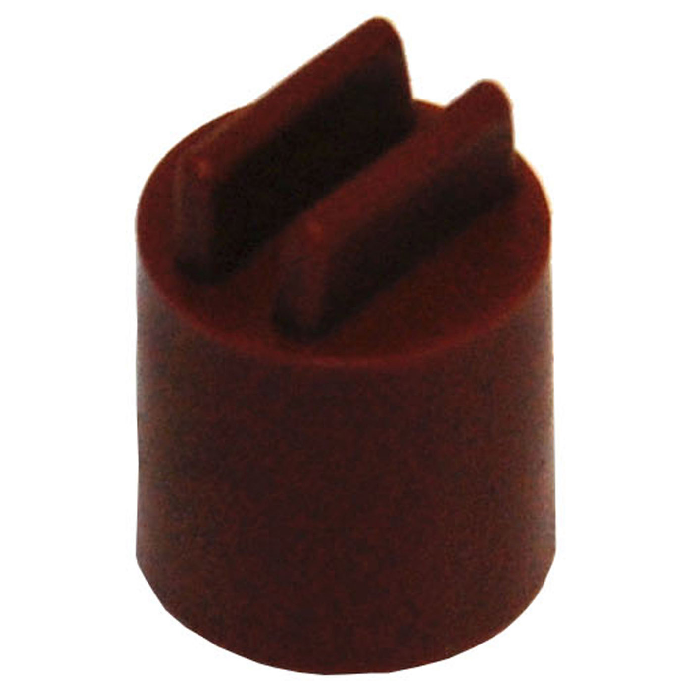 PERCH ENDS PLASTIC 100PC 10 MM WHITE-BROWN