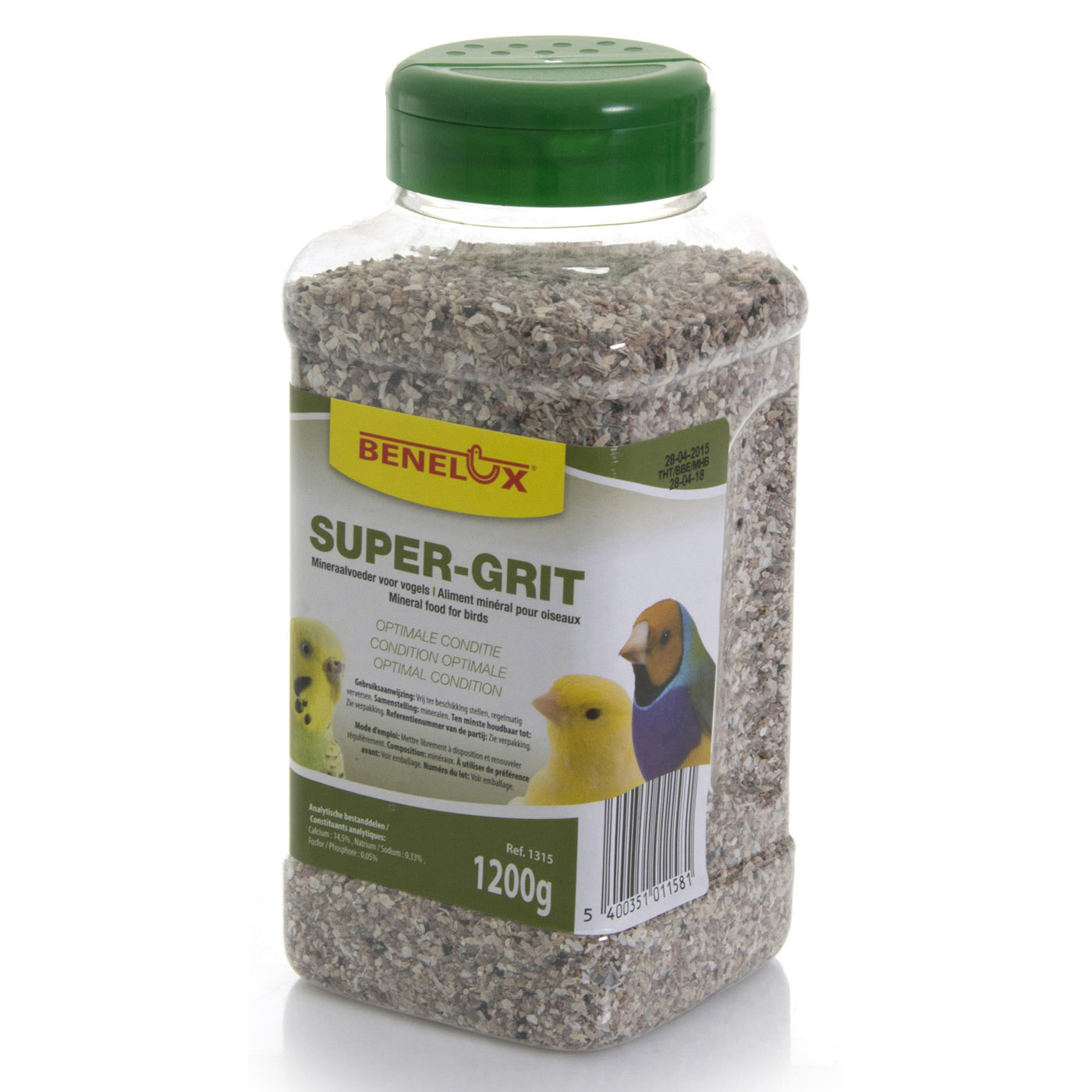 BOÎTE DE DISPERSION SUPER-GRIT 1200G POUR LES OISEAUX