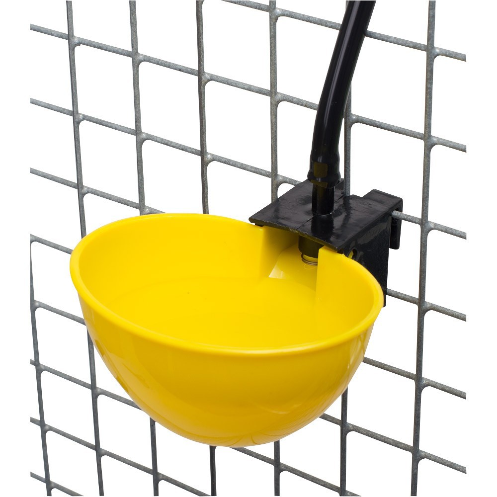 ABREUVOIR AUTOMATIQUE VOLAILLES MODELE BUDGET JAUNE-NOIR