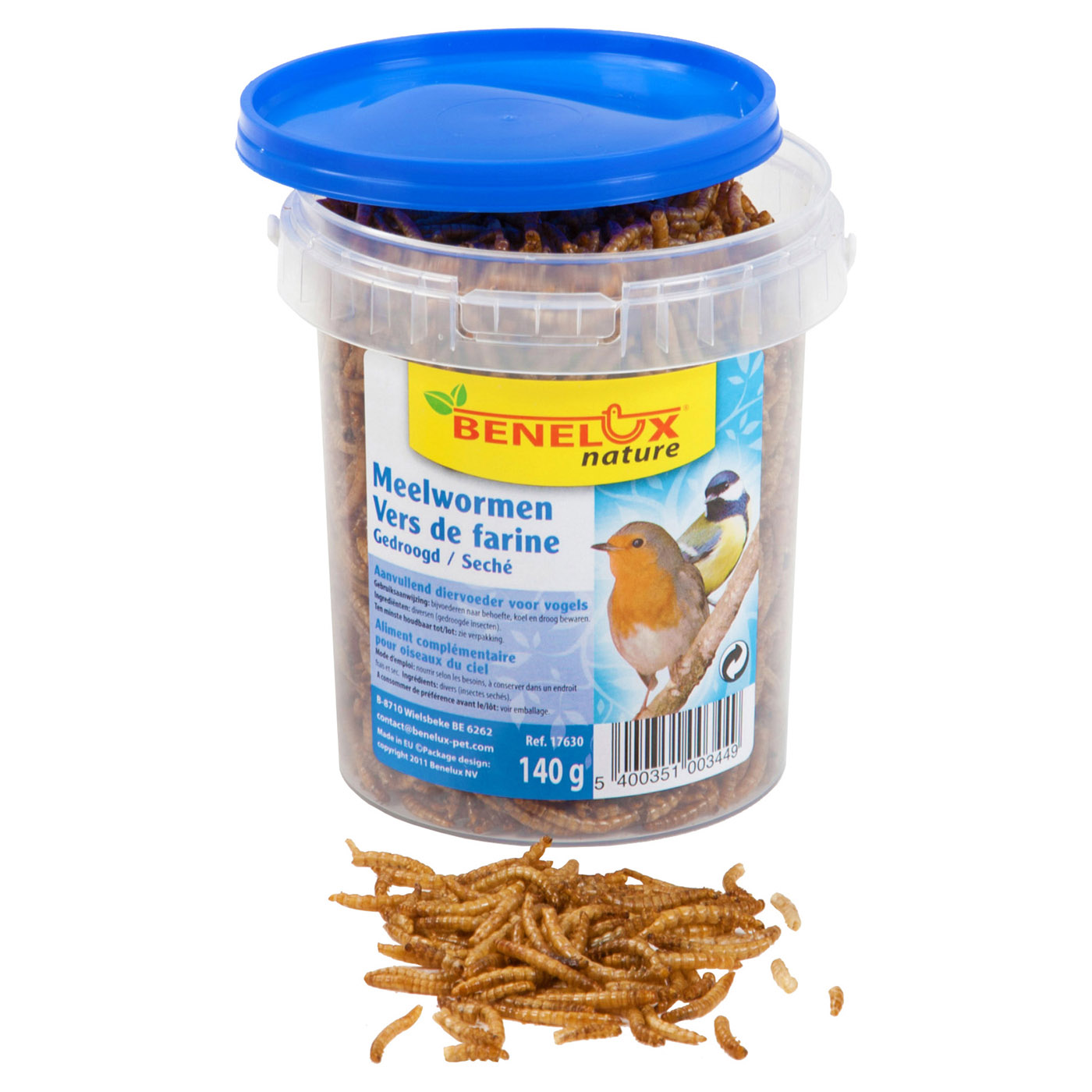 MEALWORM 0.8L/ 140G BUCKET FOR WILDBIRDS