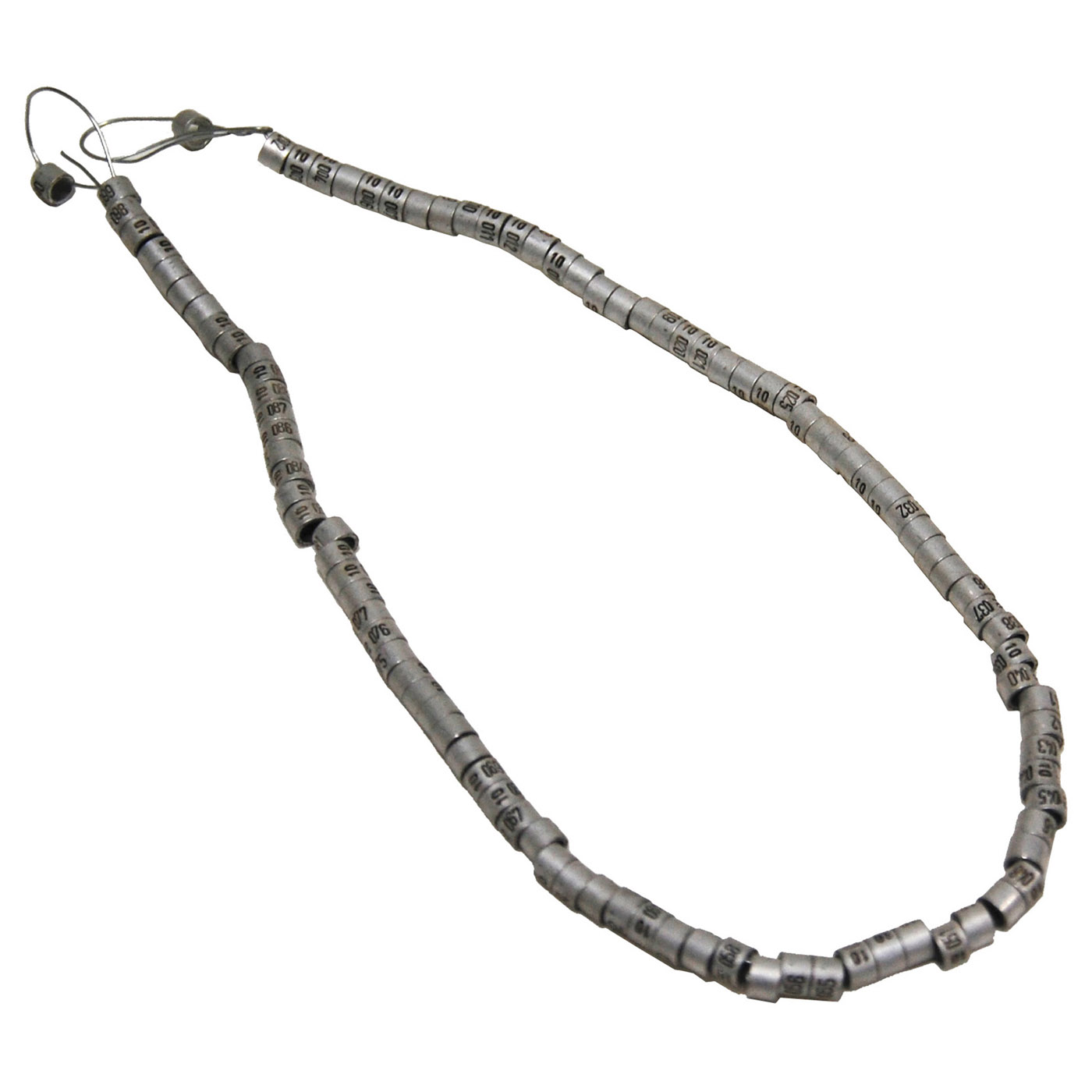 100 ALUMINIUM BIRD RINGS SILVER 3MM WITH YEAR 2023