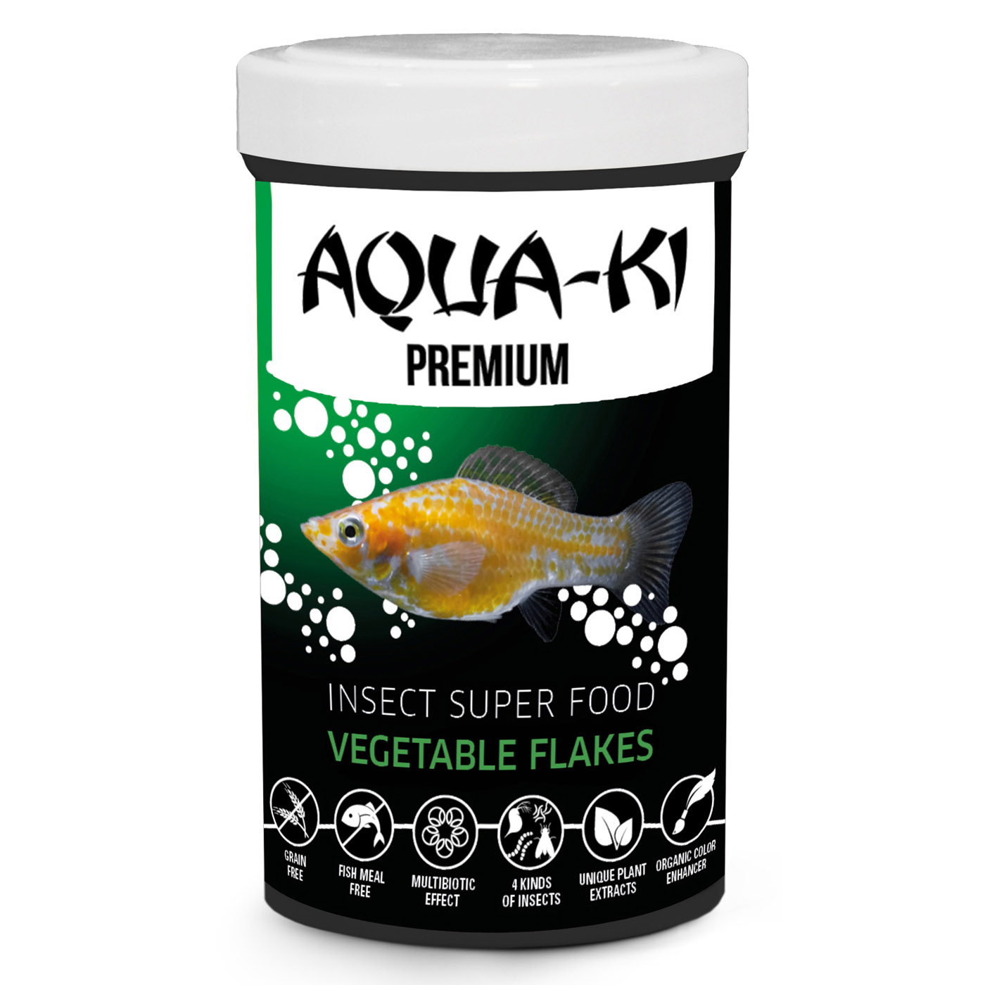 AQUA-KI INSECT VEGETABLE FLAKES 250 ML - 45 GRAM