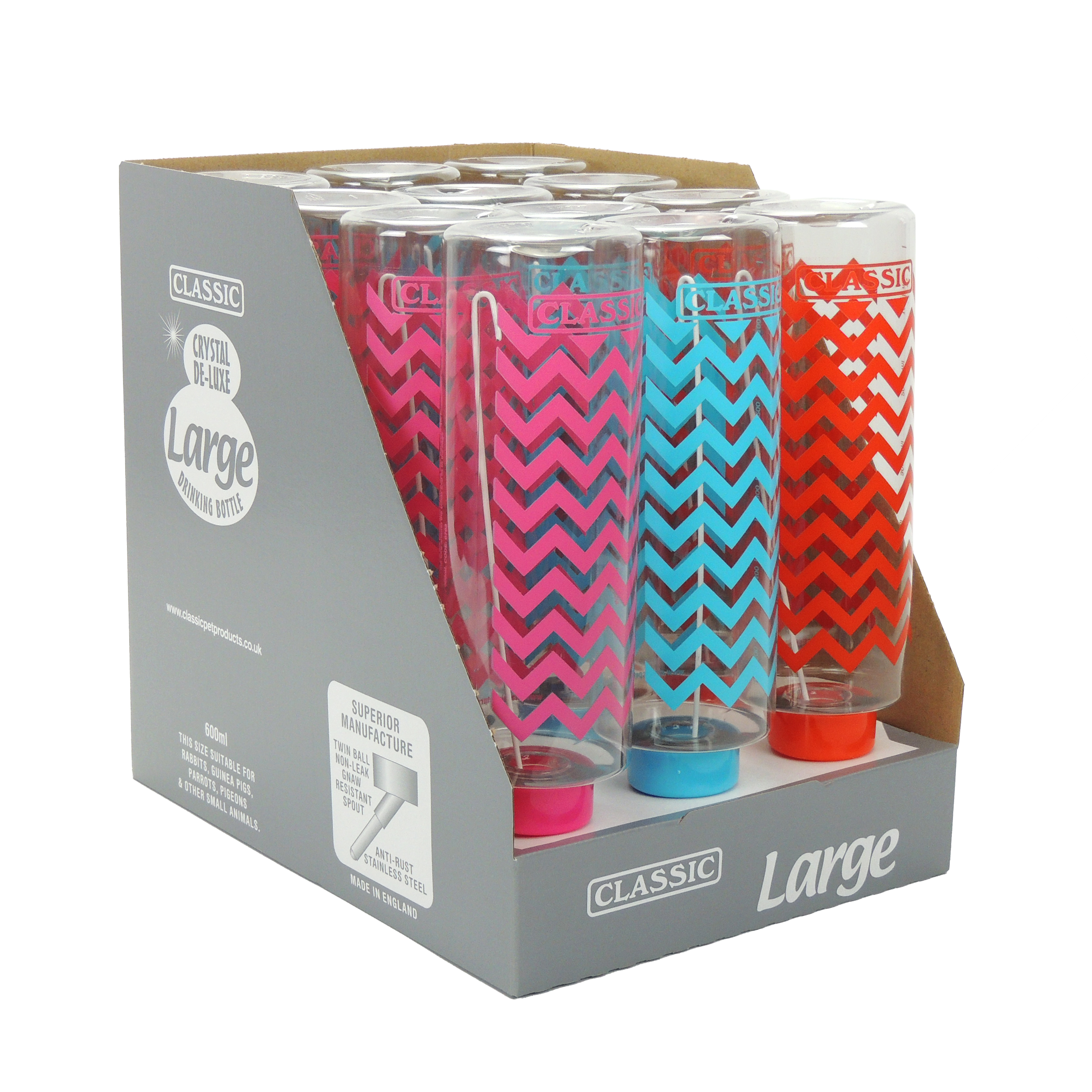 CLASSIC ZIG ZAG BOTTLE 600ML