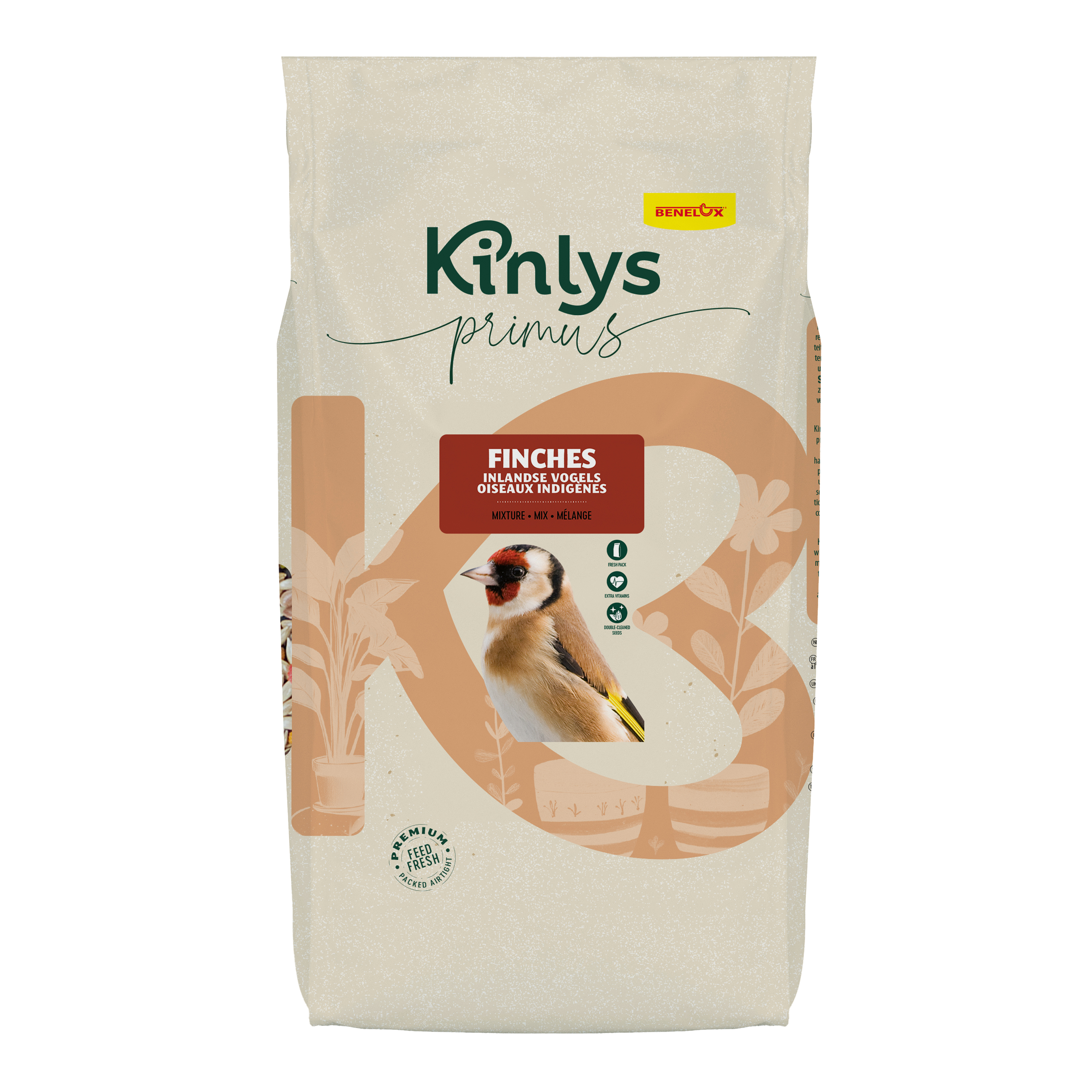 Kinlys Primus voer voor inlandse vogels zak 1kg