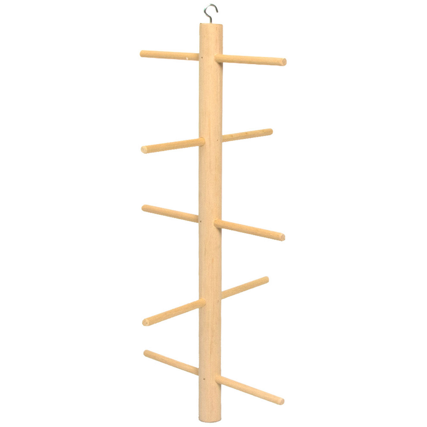 VOGELSPEELGOED HANGENDE HOUTEN ZITSTOK 20X40CM