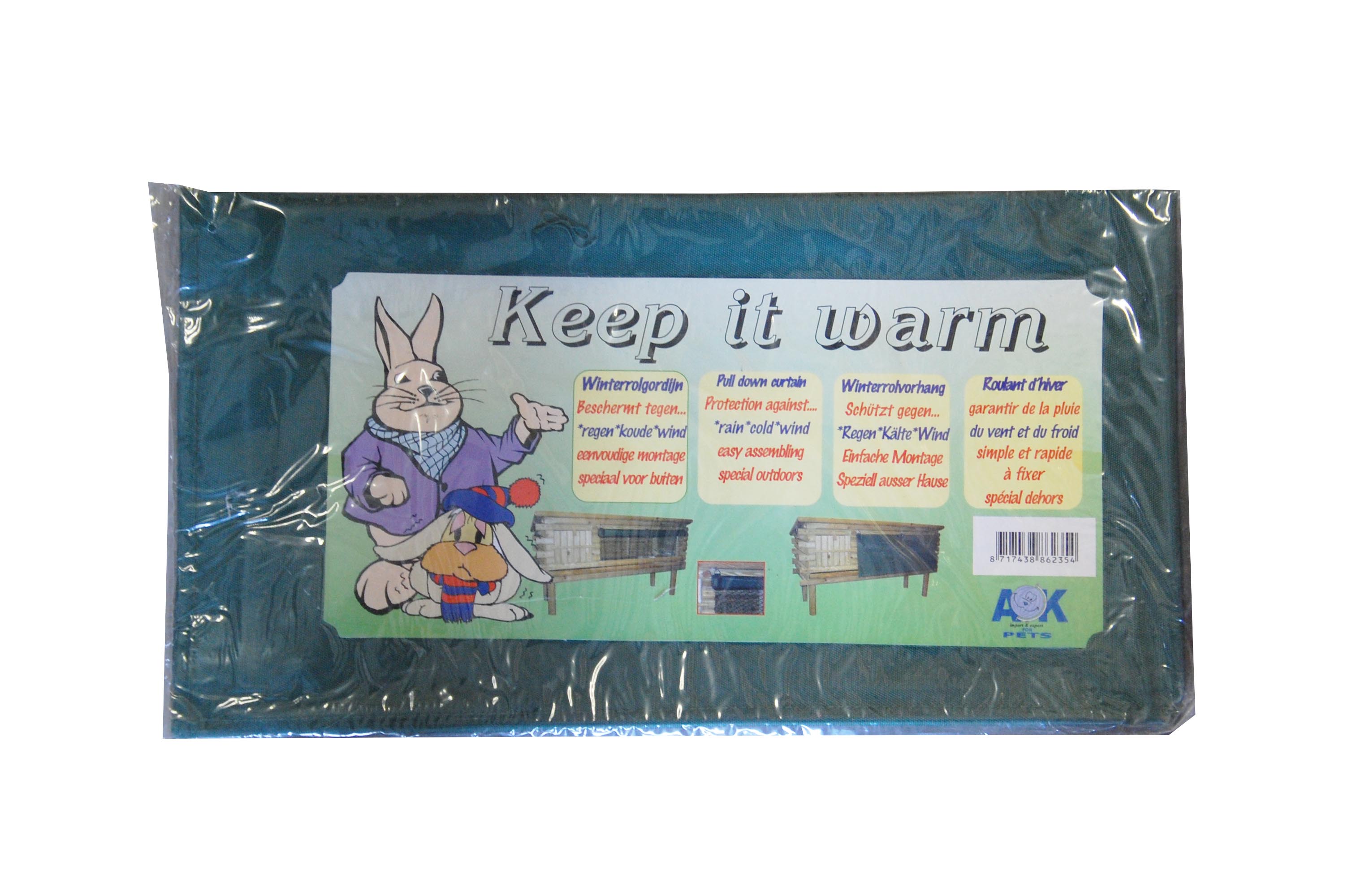 GORDIJN “L” VOOR KONIJNENKOOI